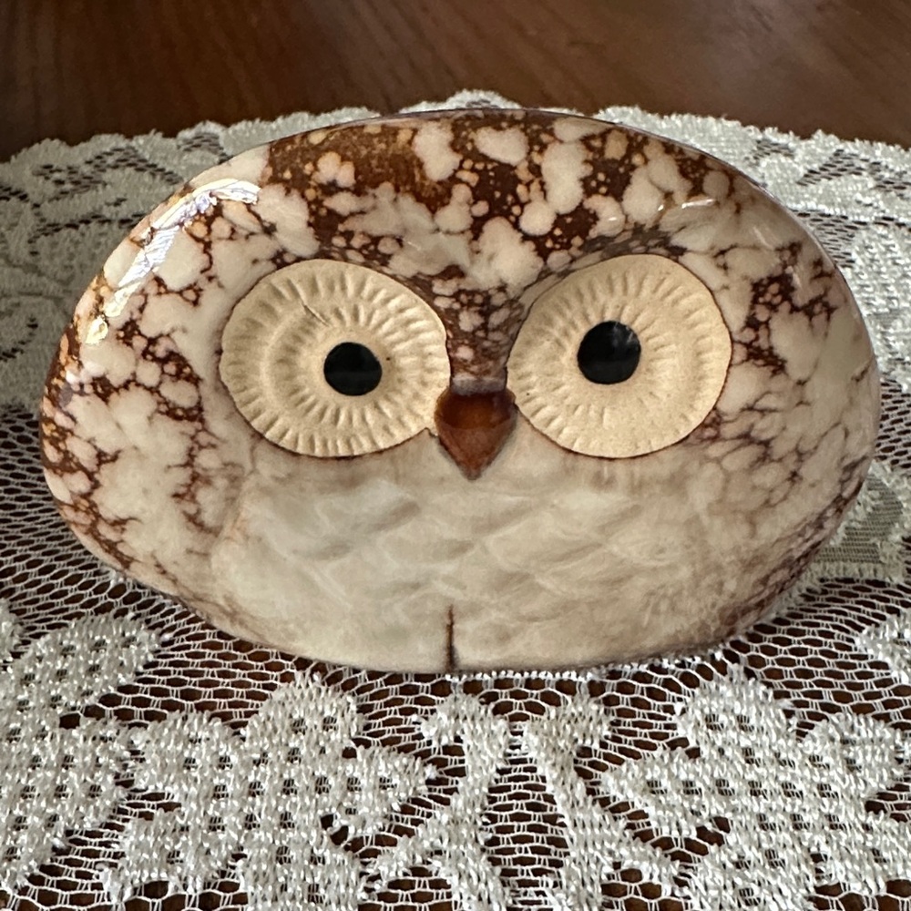 Ceramic Owl Figurine